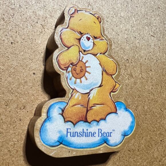 American Greetings Other - American greetings Funshine Care Bear wood figure cut out thick collectible toy